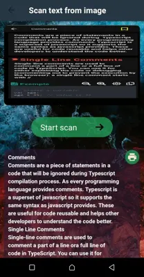 Scan Text android App screenshot 2